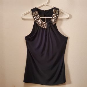 INC International Navy Blue with Rhinestone Top